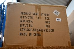 Three as new Nova Harley Luxury Athens leather changing bags.