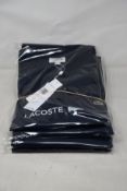 Five as new Lacoste crew neck T-shirts (All FR 8/US 3XL).