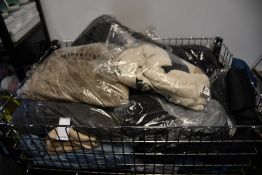 Fifteen assorted as new coats/jackets to include Monki, Merrell, George, TacVasen, Columbia, Geox