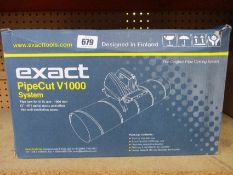 An as new Exact Tools PipeCut V1000 system, 110V 50-60Hz/950W.