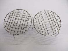 A quantity of steel over hob/grill food warmers -(Approximately 400 items).