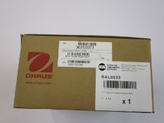 A boxed as new OHAUS SX622 scout portable precision scales.