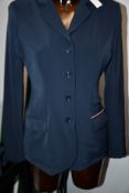 A ladies as new Tommy Hilfiger equestrian double breasted Damen Tournament show jacket in navy (XL -