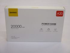 Fourteen as new Bannio 20000 MAH maximum charge, dual USB, 2.0A current output, large capacity power