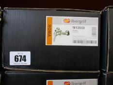 Nine boxed as new IBergrif Roma shower mixer set/shower tap hand sets.