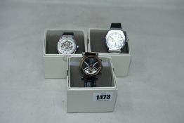 Three men's as new Vault automatic watches.
