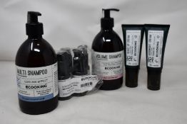 A small quantity of toiletries to include shampoos, serums and creams.