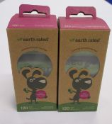 Ten boxes of Earth Rated dog poop bags (48 packs per box, 120 bags per pack).