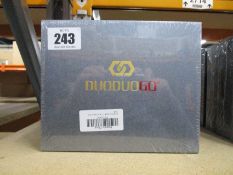 Five boxed as new DUODUOGO model J6 gradual blue phones (Boxes sealed).