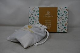 Thirty one boxed Grace and Evergreen washable and reusable makeup remover pads.