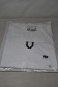 Ten as new Valiance T-shirts in white (M - RRP £25 each).