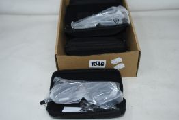 Six pairs of as new Land Rover glasses frames with cases.