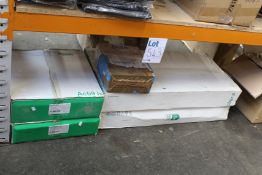 Four Schneider electrical boxes (Acti9 isobar, Acti9 isobar P) and an Axiom metal clad dual consumer