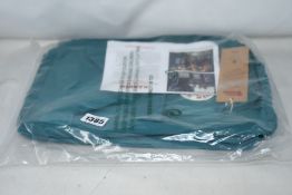 Five as new Fjall Raven Kanken backpacks in green.