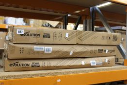 Three boxed as new Evolution ST1400 1.4m/4'7