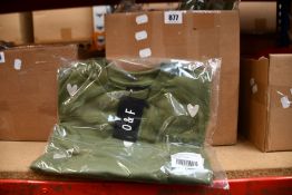 Ten as new Olive & Frank heart embroidered sweatshirts (All XS - RRP £55 each).
