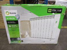 A boxed as new Rointe Kyros 990W radiator.