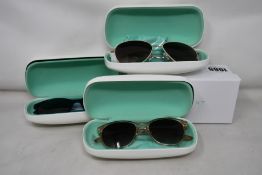 Seven pairs of as new Cocoa Mint sunglasses.