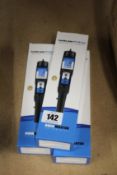 Three boxed as new Aqua Master 110P Pro combo pens for measuring PH, EC and Temp of liquid plant