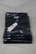 Five as new Lacoste crew neck T-shirts (All FR 8/US 3XL).