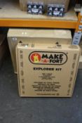 Three boxed as new Make-A-Fort Explorer Kits.