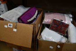 Forty assorted evening bags (Various colours and designs).