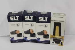 Three boxed as new SLT easy grip masturbators XL Vaginal and one boxed as new Doc Johnson