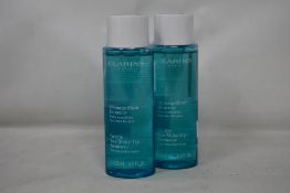 Five as new Clarins gentle eye make-up remover for sensitive eyes (5 x 125ml).
