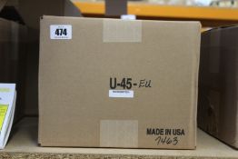 A Dispensa-Matic U45 Label Dispenser (UK adapter required).