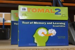 Two boxed sets of Tomal2 Test of Memory and Learning, second edition by Cecil R. Reynolds and Judith