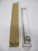 A quantity of chrome polished stainless steel single bar towel rails (Approximately 46 items).