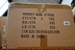 Three as new Nova Harley Luxury Athens leather changing bags.