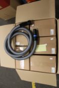 Five boxed as new Con - Tec Silver hose and standard adaptor sets for shop and home use vacuums/dust