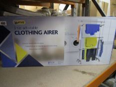 A boxed as new HyFive 3-Tier Clothing Airer.