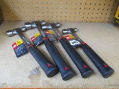 Four as new MAC Tools Antivibe system ball peen hammers: 1x BH08AV, 1x BH12AV, 1x BH16AV and 1x