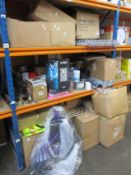 A quantity of miscellaneous items to include gift wrap and greetings cards, two Clans of Caledonia