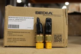A box of twenty as new Bedia Motortechnik NTC temperature sensors (REF: 420298).