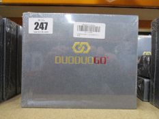 Five boxed as new DUODUOGO model J6 gradual blue phones (Boxes sealed).