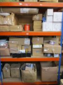 A large quantity of miscellaneous electrical/plumbing items.