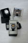 Three men's as new Vault automatic watches.