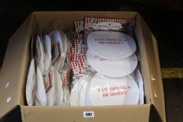 A quantity of Christmas themed bowl covers (Approximately 60 items).