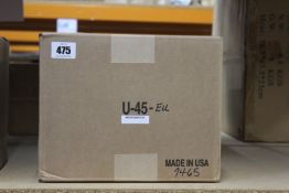 A Dispensa-Matic U45 Label Dispenser (UK adapter required).