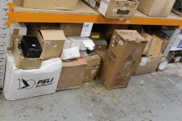 A large quantity of miscellaneous electrical/plumbing items.