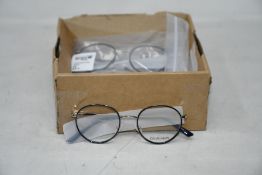 Six pairs of as new Calvin Klein glasses frames (No cases).