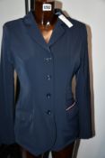 A ladies as new Tommy Hilfiger equestrian double breasted Damen Tournament show jacket in navy (
