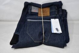 Two pairs of as new Alberto Bike Rain & Windfighter jeans (W34/L32, W36/L32).