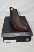 A pair of as new Jones Bootmaker Debden leather Chelsea boots (UK 8).