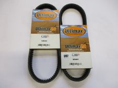 Nine as new Ultimax UA Performance Drive Belts UA441.