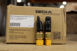 A box of twenty as new Bedia Motortechnik NTC temperature sensors (REF: 420298).