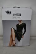 An as new Wolford Esmeralda dress in striped velvet (XS - RRP £195).